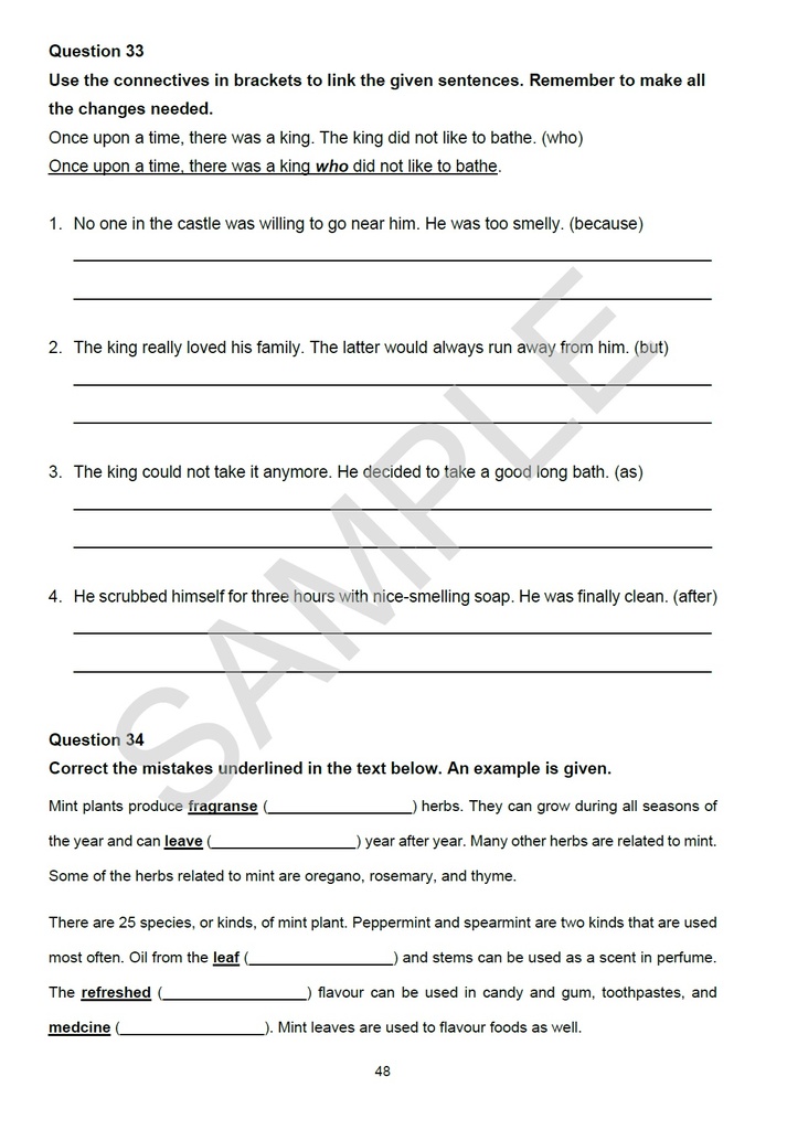 Intensive Practice Grade 6 English Workbook