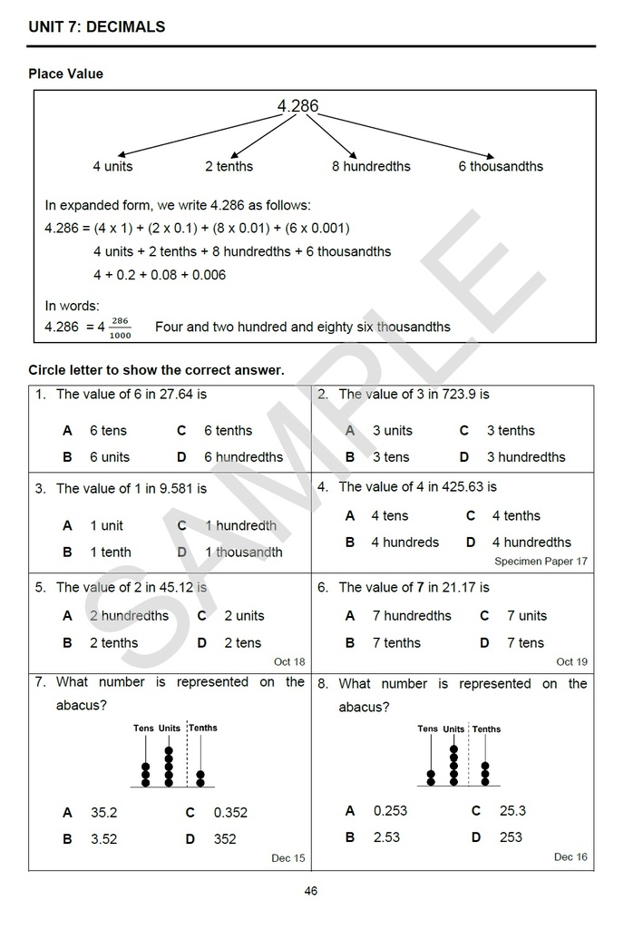 Intensive Practice Grade 6 Maths Workbook