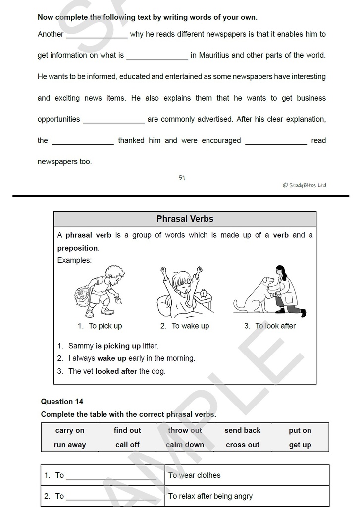 Intensive Practice Grade 5 English Workbook