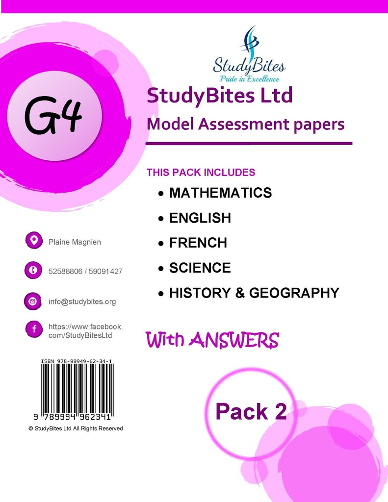 Grade 4 Model Assessment Papers Pack 2