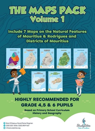 The Maps Pack Vol 1 - Grade 4/5/6 HisGeo (7 charts -A3)
